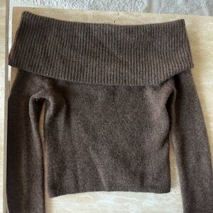 Aritzia 100% wool off the shoulder top